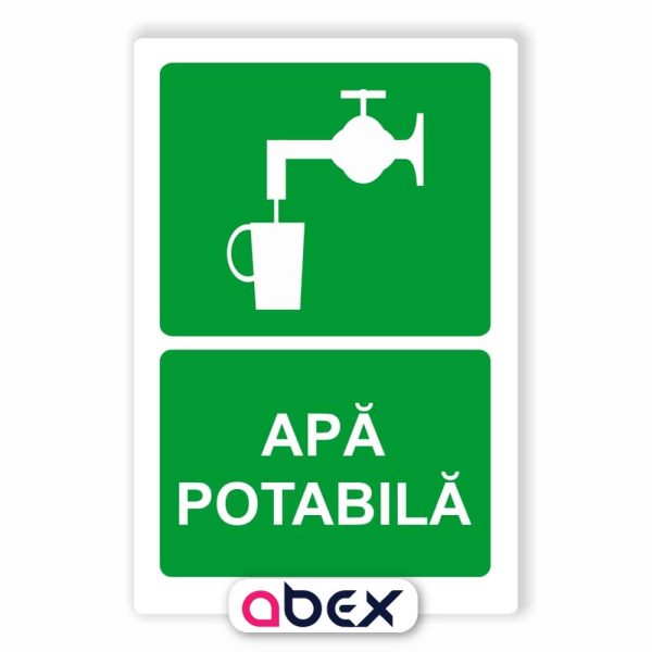 Apa potabila – Indicator de prim ajutor, salvare sau situatii de urgenta