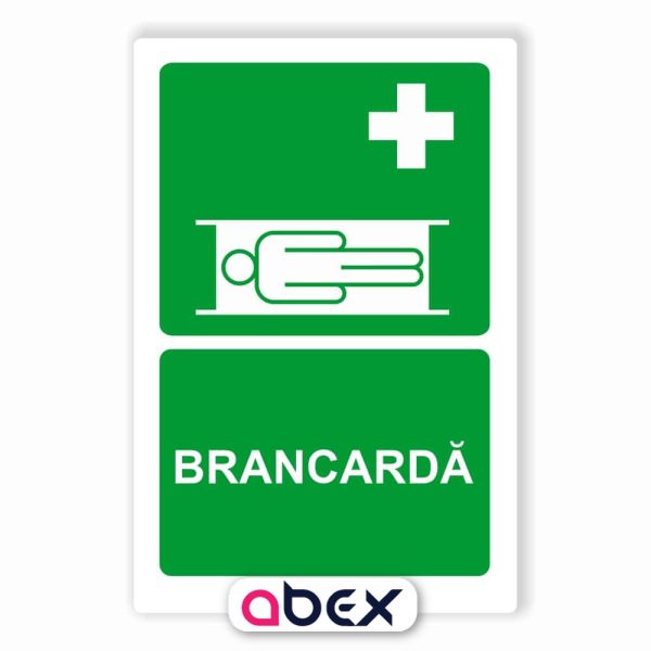 Brancarda – Indicator de prim ajutor, salvare sau situatii de urgenta