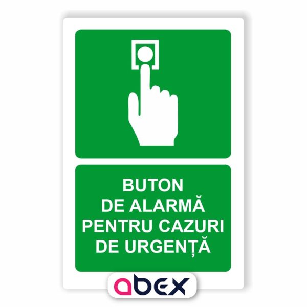 Buton de alarma pentru cazuri de urgenta – Indicator de prim ajutor, salvare sau situatii de urgenta