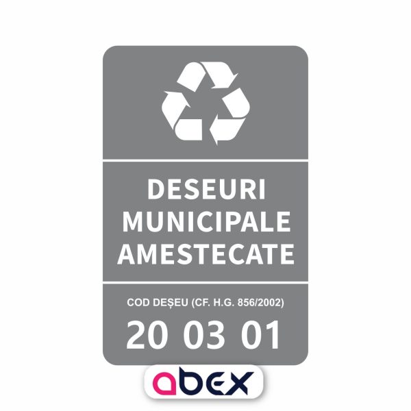 Simboluri de Reciclare Deseuri municipale amestecate 20 03 01