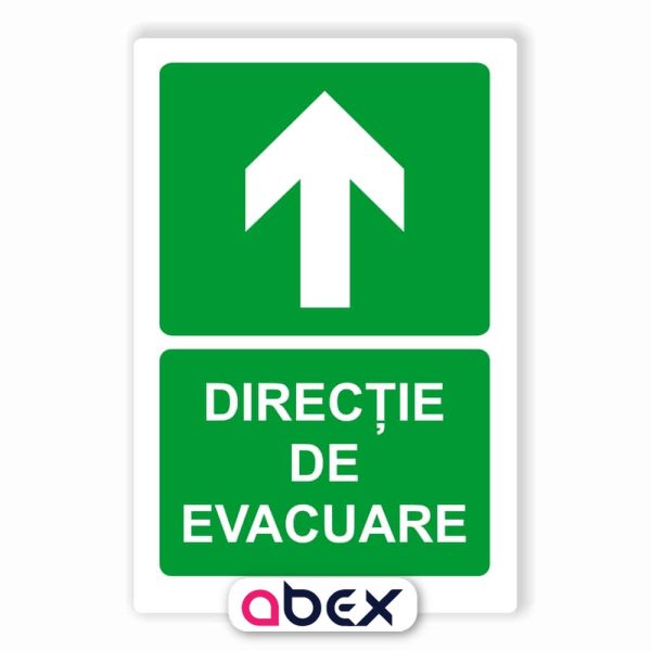 Directie de evacuare – Indicator de prim ajutor, salvare sau situatii de urgenta