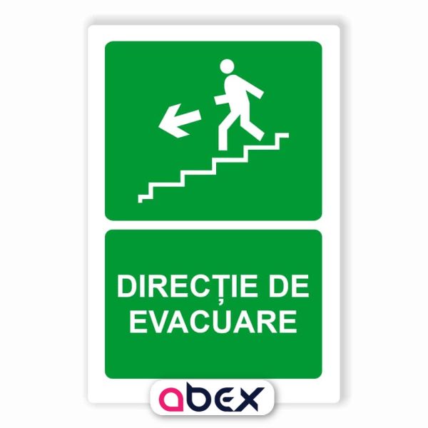 Directie de evacuare – Indicator de prim ajutor, salvare sau situatii de urgenta
