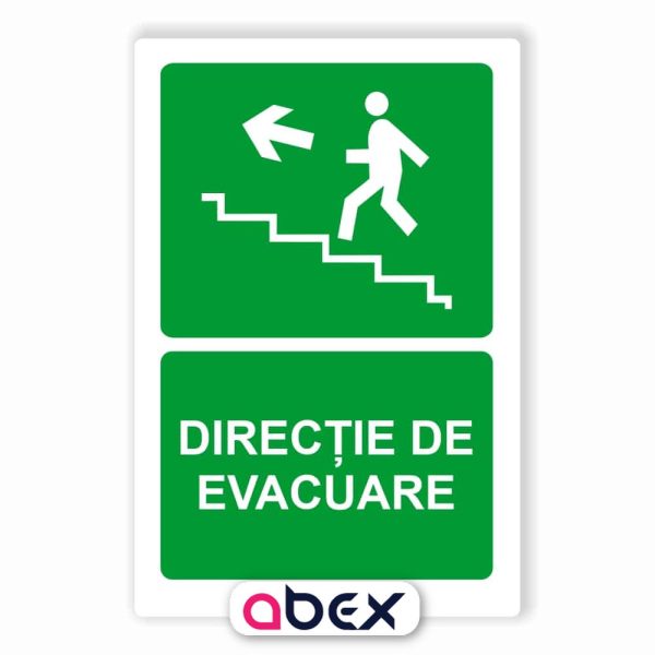 Directie de evacuare – Indicator de prim ajutor, salvare sau situatii de urgenta