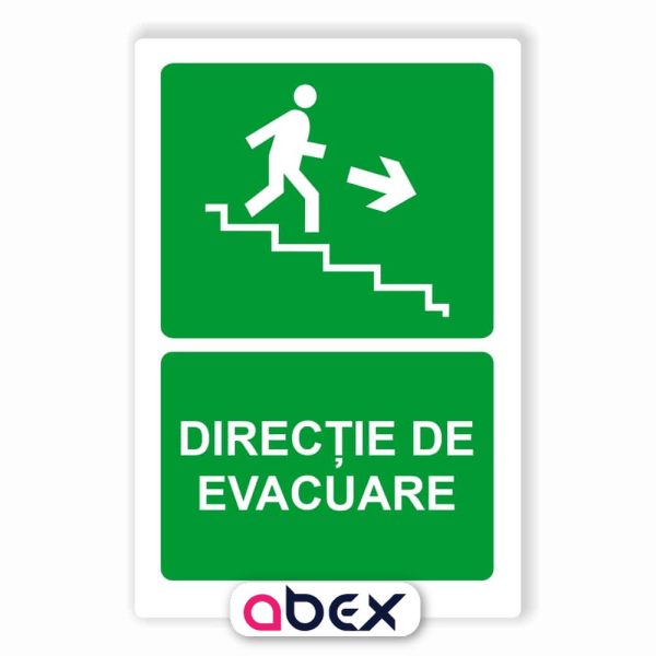 Directie de evacuare – Indicator de prim ajutor, salvare sau situatii de urgenta