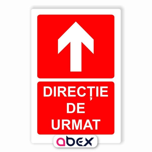 Directie de urmat PSI placa sticker autocolant