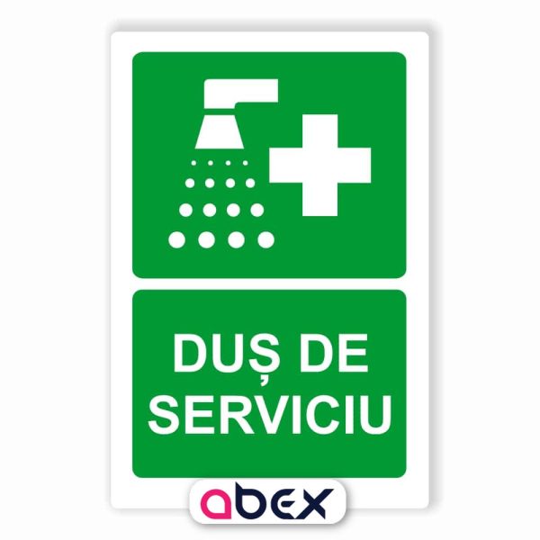 Dus de serviciu – Indicator de prim ajutor, salvare sau situatii de urgenta