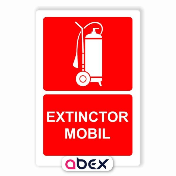 Extinctor mobil PSI placa sticker autocolant