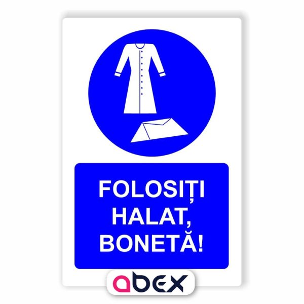 Folositi halat, boneta – Indicator Panou Obligativitate