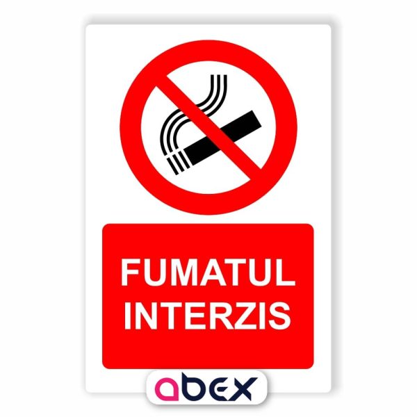 Fumatul interzis – Panou Indicator de Interzicere