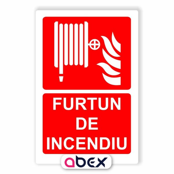 Furtun de incendiu indicator PSI placa sticker autocolant