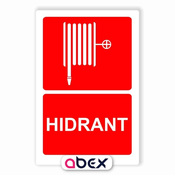 Hidrant PSI placa sticker autocolant
