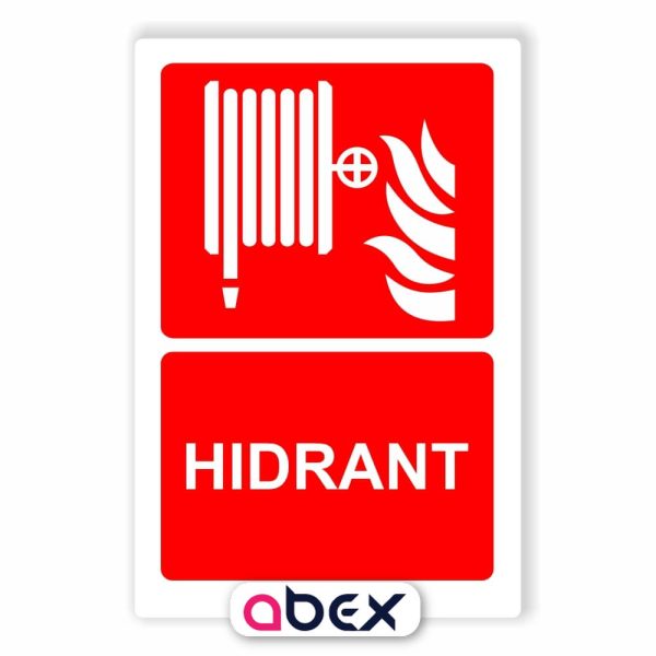 Hidrant indicator PSI placa sticker autocolant