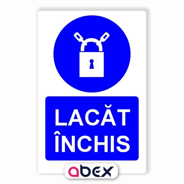 Lacat inchis – Indicator Panou Obligativitate
