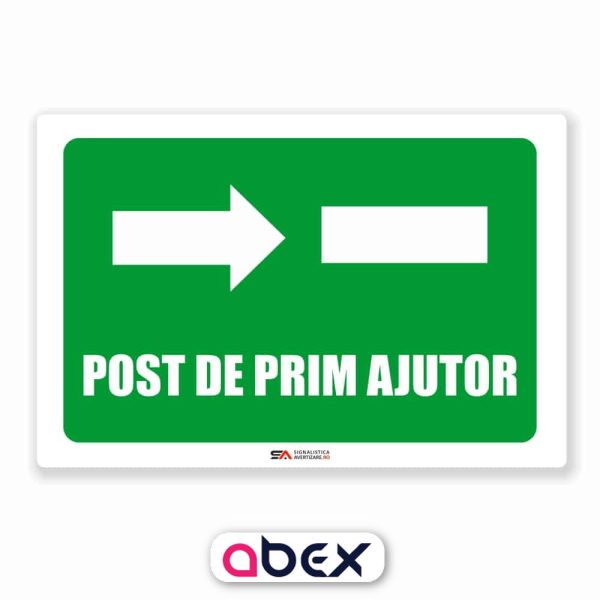 Post de prim ajutor – Indicator de prim ajutor, salvare sau situatii de urgenta