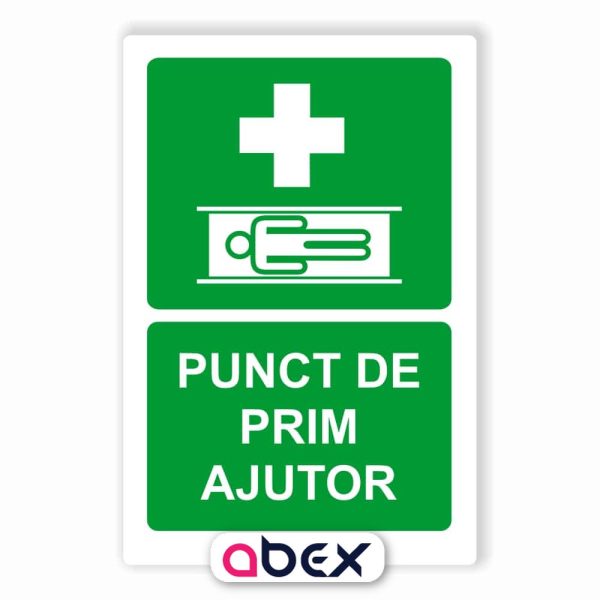 Punct de prim ajutor – Indicator de prim ajutor, salvare sau situatii de urgenta