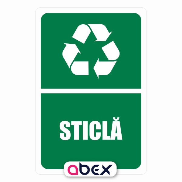 Set de 4 Etichete cu Simboluri de Reciclare - imagine 3